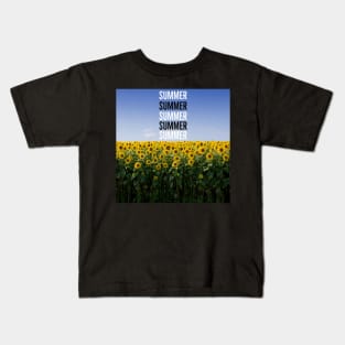 Summer and sunflowers! Kids T-Shirt